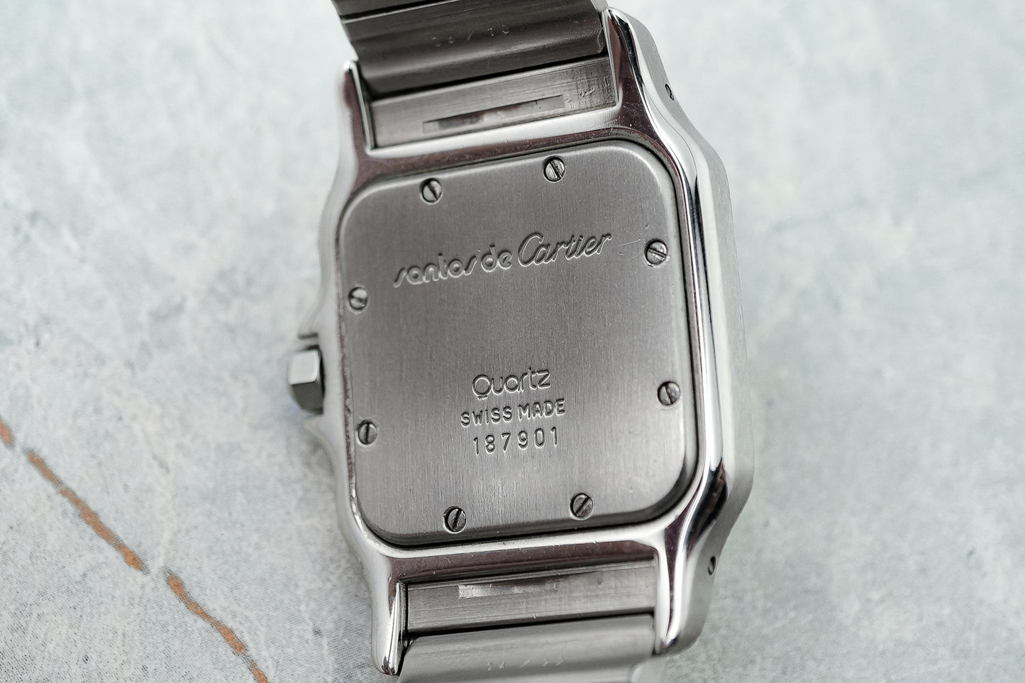 Cartier Santos Galbee LM Two Tone Rare Patina Dial Quartz W20011C4 187901