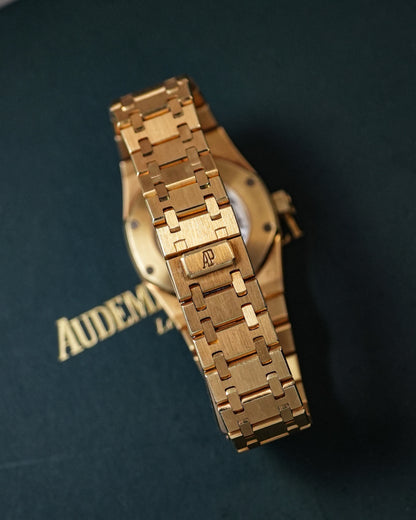 Audemars Piguet Royal Oak 50th Anniversary Japan Limited 500 Pieces Tapisserie Dial in 18k Solid Yellow Gold 33mm 15050BA 15050