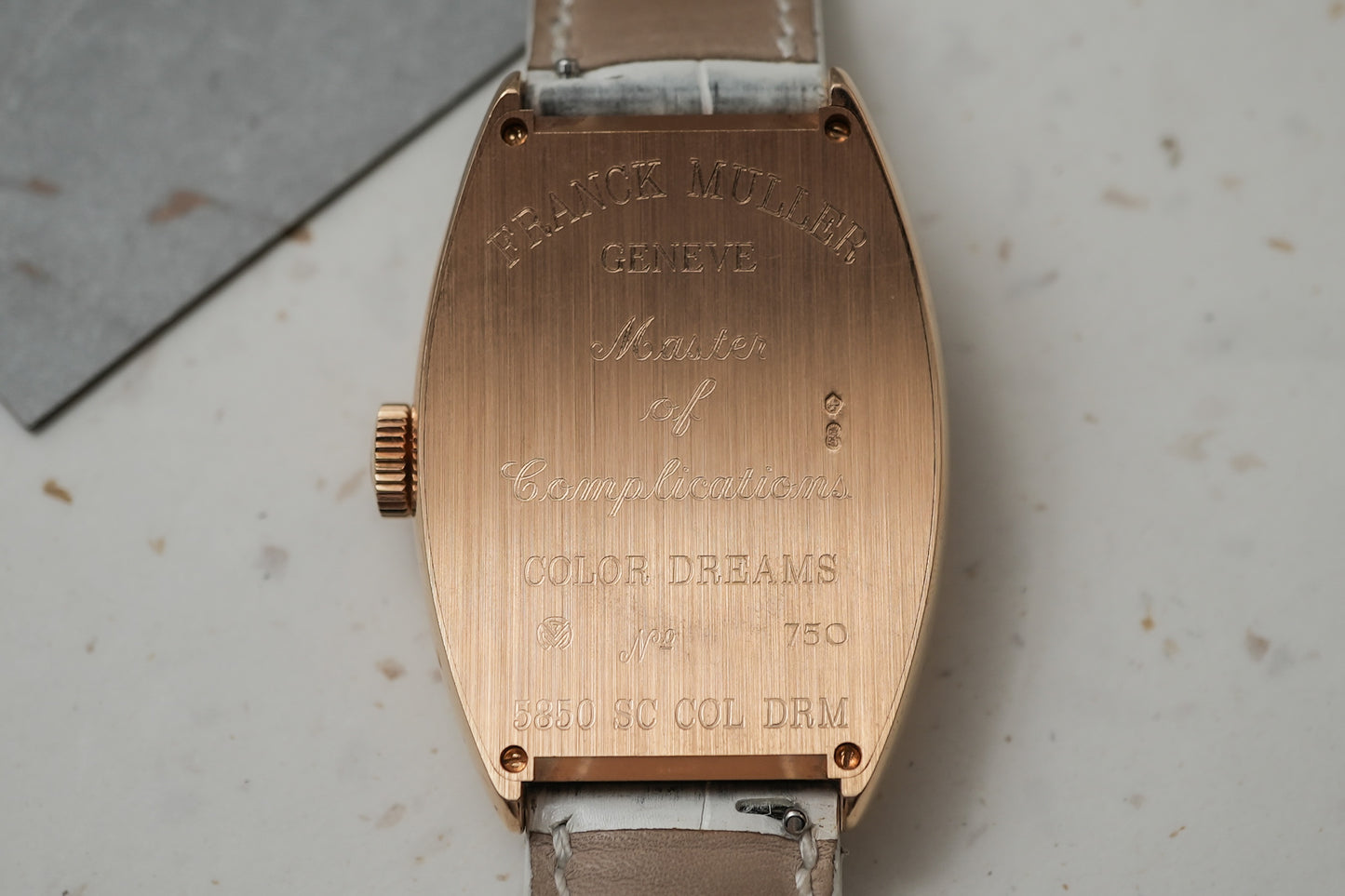 Franck Muller Color Dream Cintree Curvex in Solid 18K Rose Gold 5850 SC COL DRM