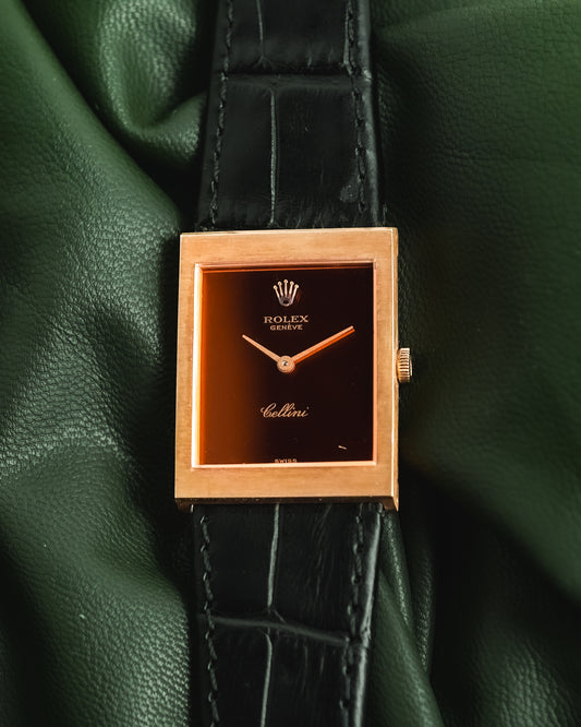 Rolex Cellini Mirror Orange in 18k Solid Yellow Gold 4014