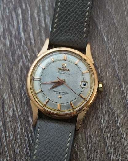 Omega Constellation Rail Track in Solid 18k Rose Gold 14393