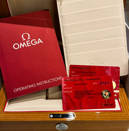 Omega De Ville Prestige Co Axial Chocolate Brown Two Tone 39.5mm 42420402013001 424.20.40.20.13.001