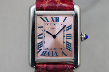 Cartier Tank Solo Pink Small 3170 W5200000