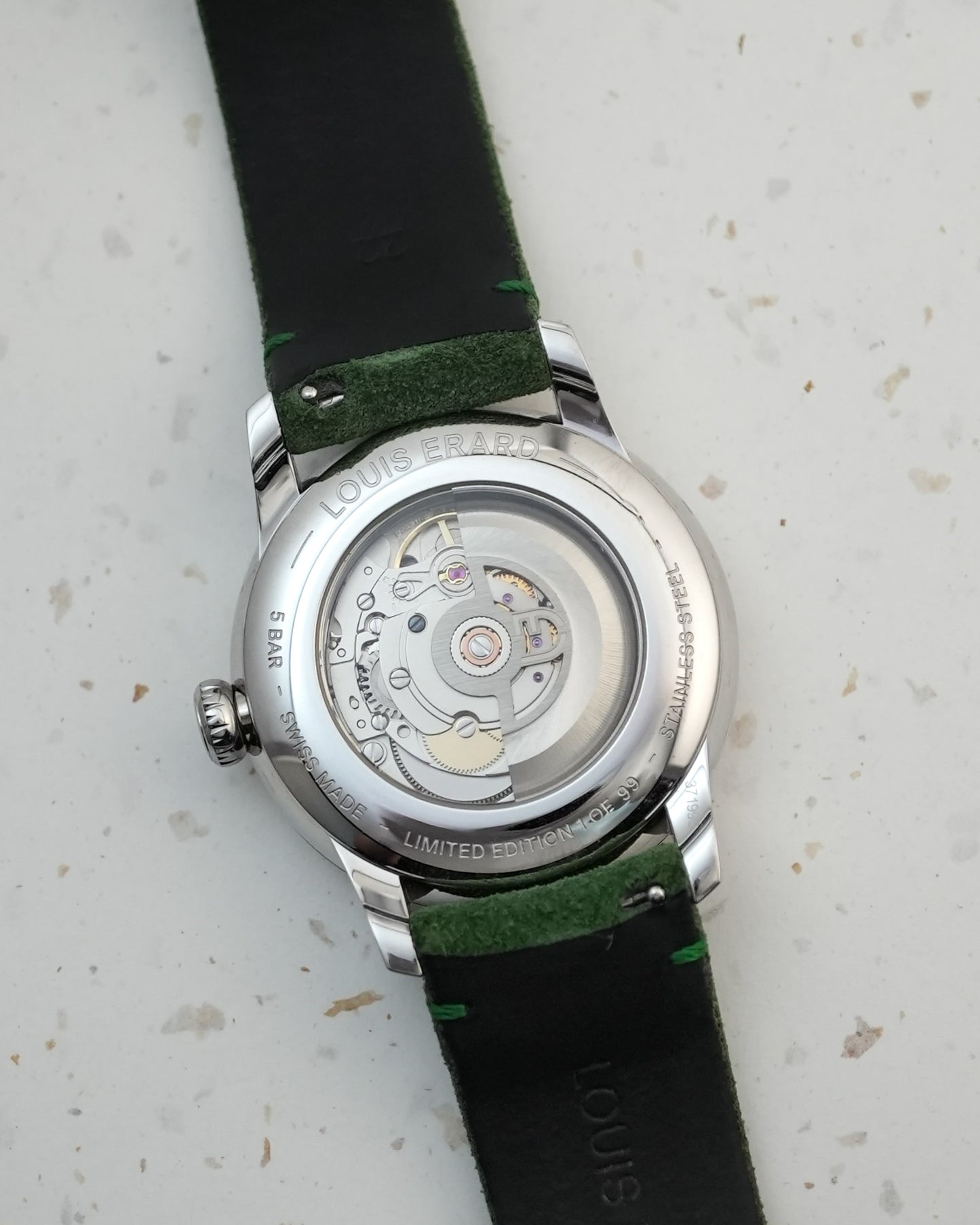 Louis Erard Excellence Malachite Petite Seconds Regulateur 99 Pieces Edition 85237AA39