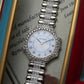 Gerald Genta in 18K Solid White Gold Factory Diamond MOP Mother of Pearl 3042.7