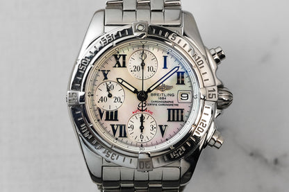 Breitling Chronomat Cockpit Chronograph Mother Of Pearl MOP Chrono 39mm a1335812/a595 a1335812