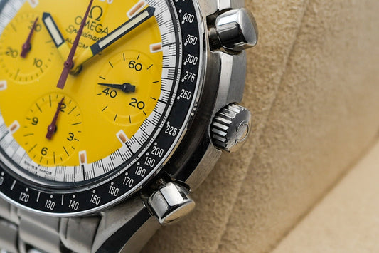 Omega Speedmaster Reduced Michael Schumacher Yellow 38mm Automatic 3510.12