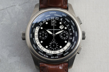 Girard Perregaux WW.TC Chronograph GMT Worldtimer Worldtime WWTC Titanium 43mm 4980