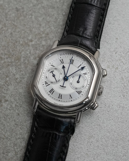 Daniel Roth Chronograph in 18K Solid White Gold Automatic C447