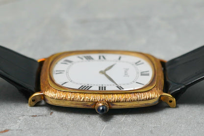 Piaget Classique Bark Texture Manual Winding in 18K Solid Yellow Gold 9251