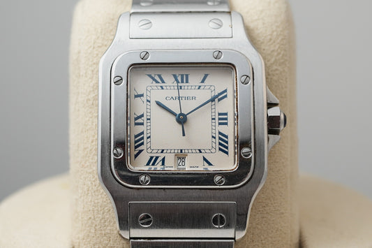 Cartier Santos Galbee Roman Ivory Quartz LM W20018D6 987901