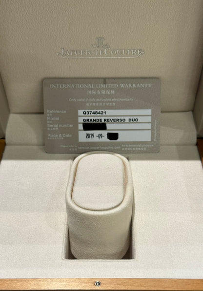 Jaeger LeCoultre JLC Grande Reverso Duo Face Night Day Manual Winding Q3748421 273.8.85