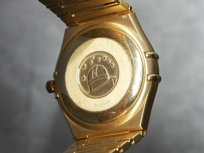 Omega Constellation Manhattan Dial with 11 Point Diamond in 18k Yellow Gold 1102.15.00