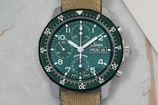 Sinn 103 Sa G Green Pilot Chronograph Limited Edtion 500 Pieces 103.172