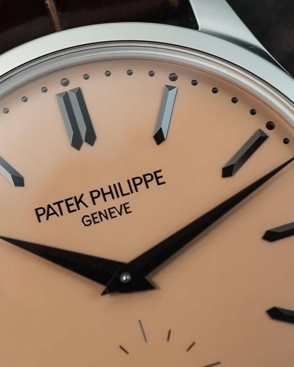 Patek Philippe Calatrava Platinium Salmon 38mm Manual Winding 6196P 6196 6196P-001