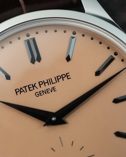 Patek Philippe Calatrava Platinium Salmon 38mm Manual Winding 6196P 6196 6196P-001