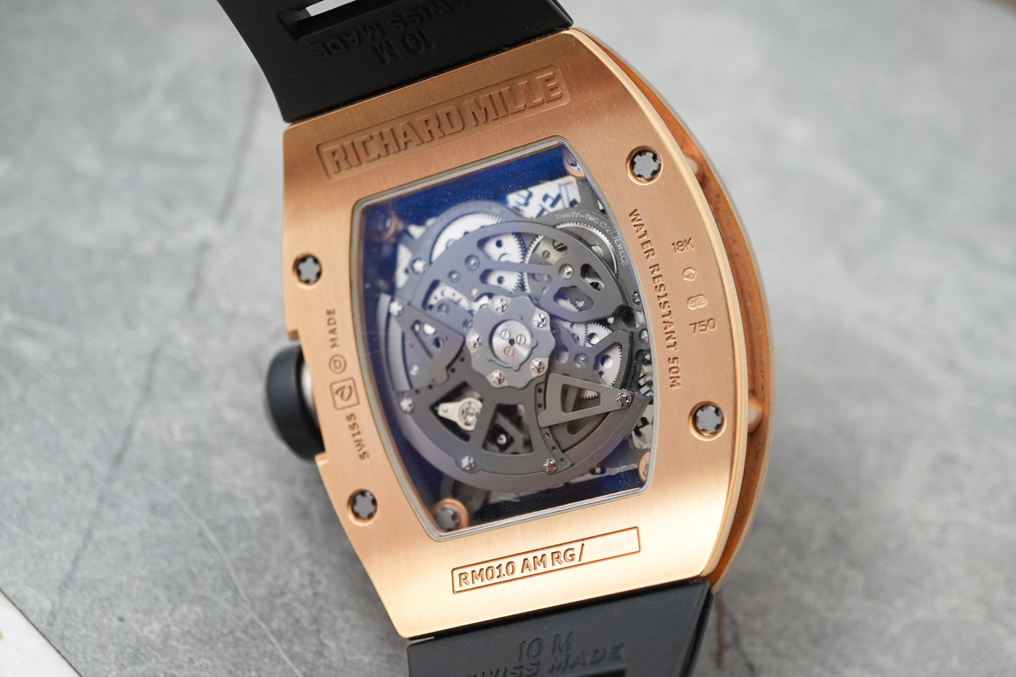 Richard Mille Factory Set Diamonds in 18K Solid Rose Gold RM010 RM10 RM 010 10