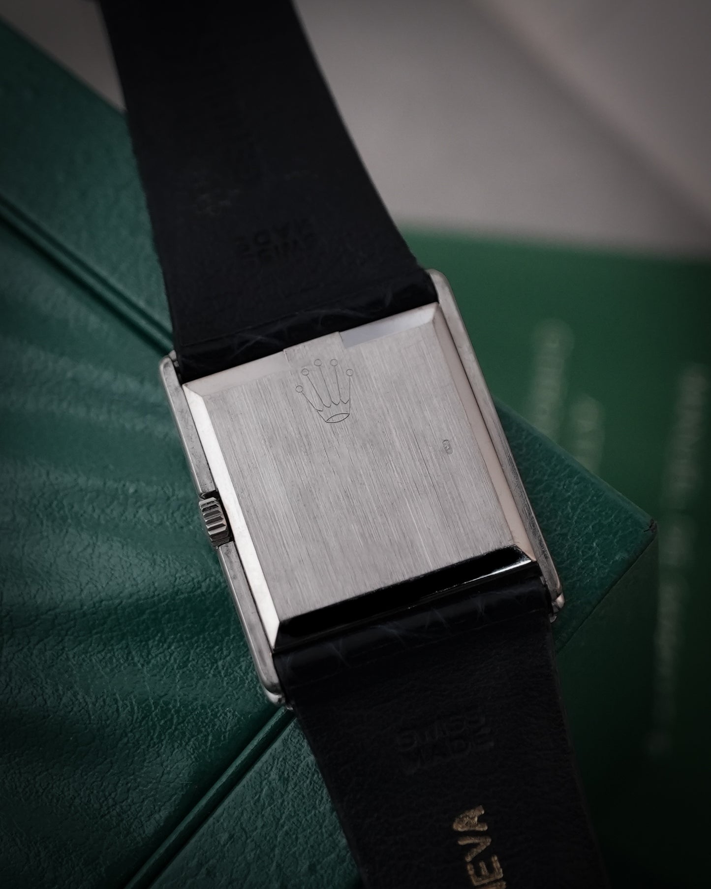 Rolex Cellini in 18K Solid White Gold “ Mirror Black “ Dial 4016