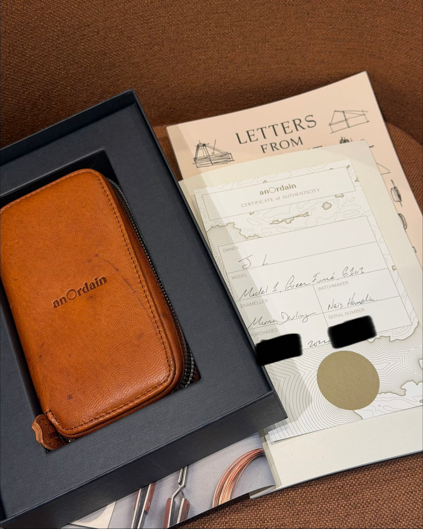 Anordain Model 1 Green Fume Enamel