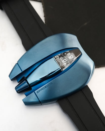 Spaceone Jumping Hour Destro Blued Titanium 25 Pieces Edition