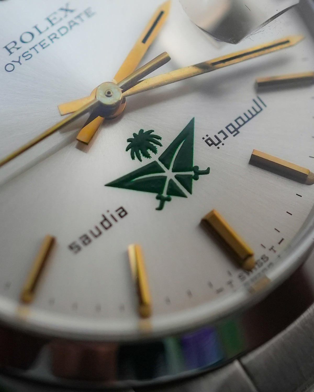 Rolex Oyster Date Precision Saudi Airline Emblem Logo 6694