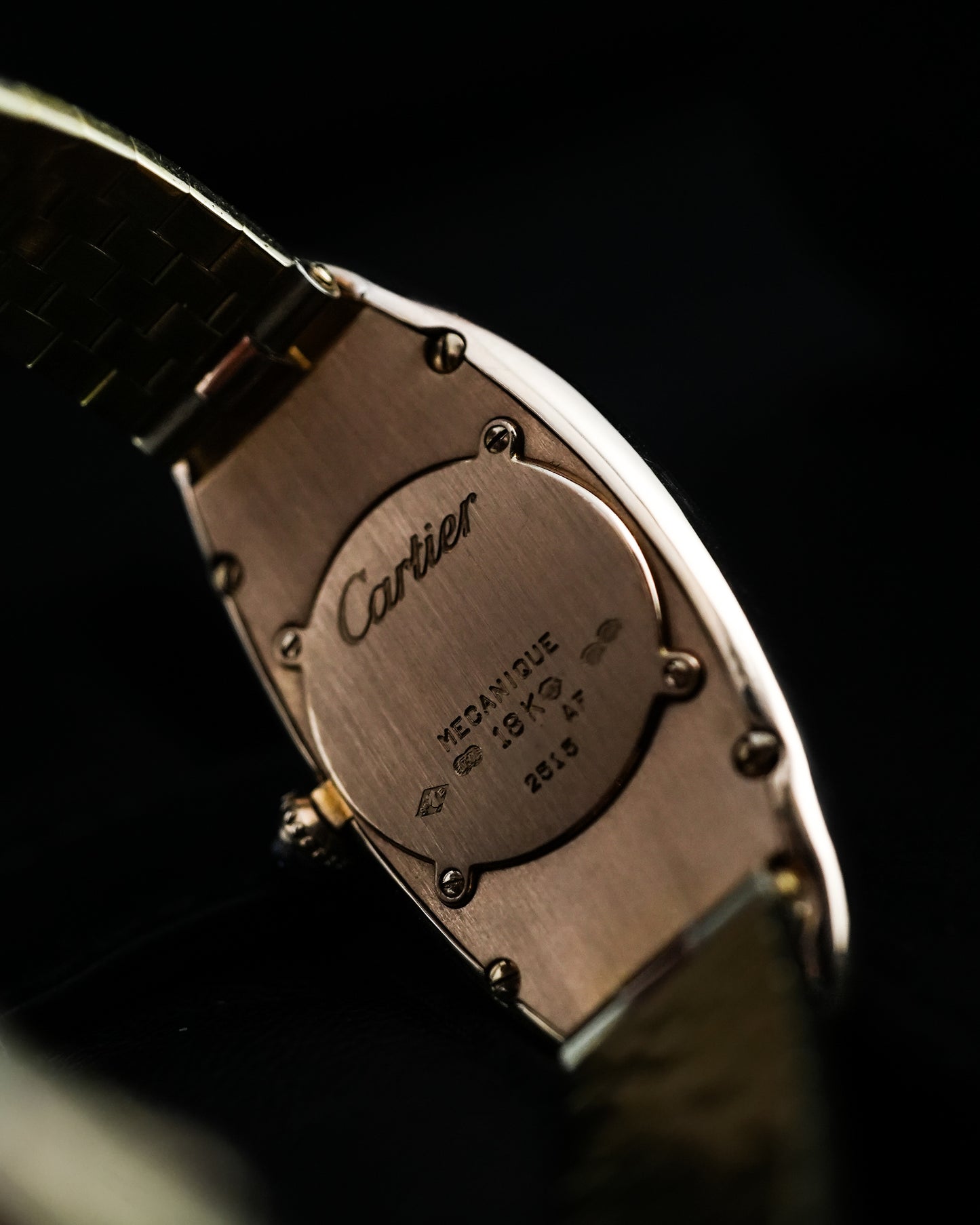 Cartier Baignore Allongee France Manual Winding in 18K Solid Rose Gold 2515