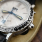 Gerald Genta Backtimer in 18k Solid White Gold with Factory Diamonds G.3806