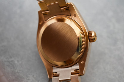 Rolex Datejust Ladies 26mm Roman Factory Diamonds Chocolate Dial in 18K Solid Rose Gold Lady 179175