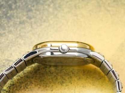 Daniel Roth Le Sentier Salmon Two Tone Steel and 18K Yellow Gold 35mm Automatic 7622