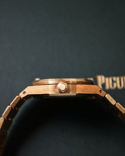 Audemars Piguet Royal Oak 50th Anniversary Japan Limited 500 Pieces Tapisserie Dial in 18k Solid Yellow Gold 33mm 15050BA 15050