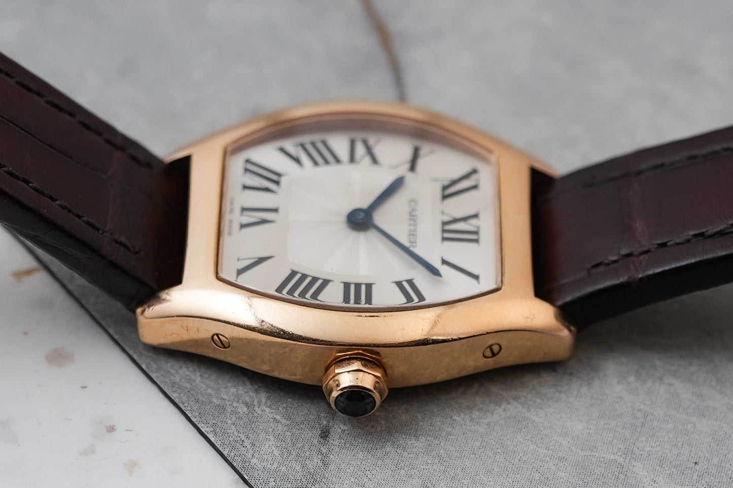 Cartier Tortue Manual Winding in 18K Solid Rose Gold SM Size 24mm W1556360 3698