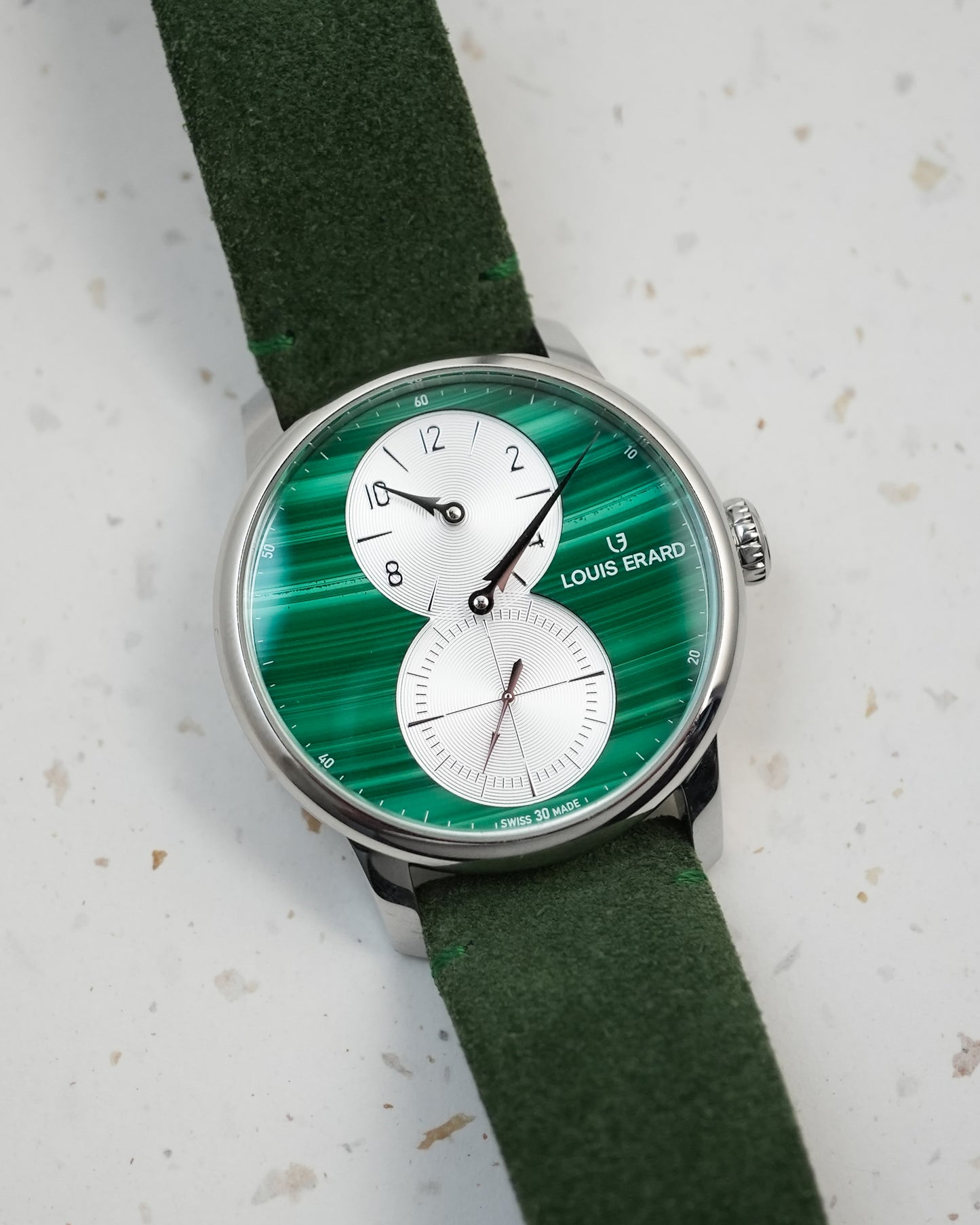 Louis Erard Excellence Malachite Petite Seconds Regulateur 99 Pieces Edition 85237AA39