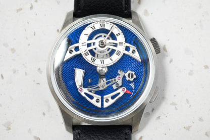 Christopher Ward Bel Canto C1 Classic Guilloche Blue Titanium 41mm C01-41APT3-T00A0 C01