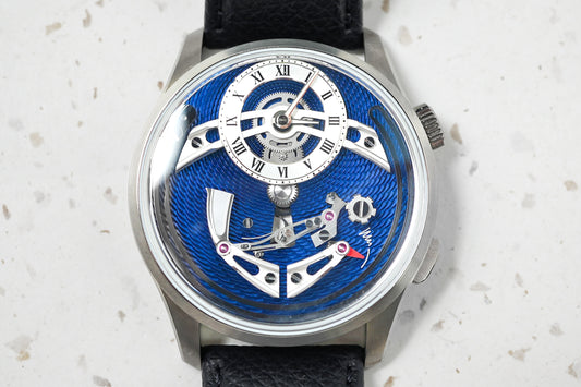 Christopher Ward Bel Canto C1 Classic Guilloche Blue Titanium 41mm C01-41APT3-T00A0 C01