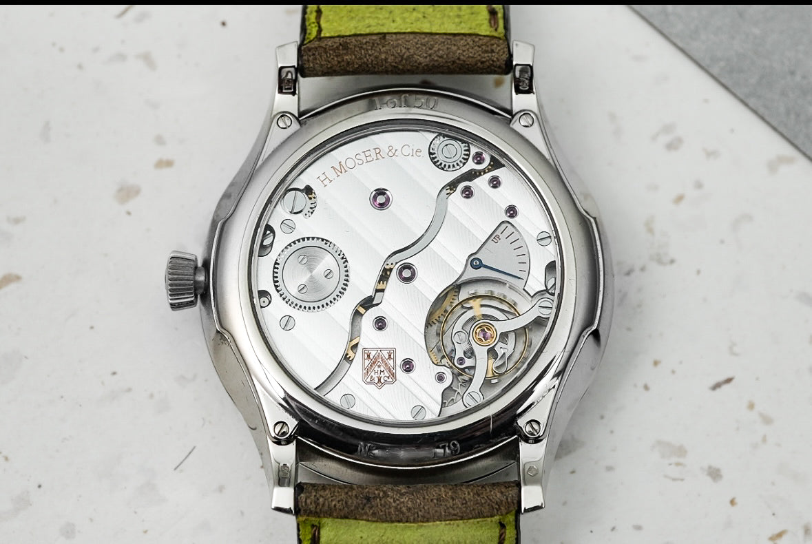 H Moser & Cie Venturer Small Seconds Green 43mm in Solid 18K White Gold 50 Pieces Limited Edition 2327-0209