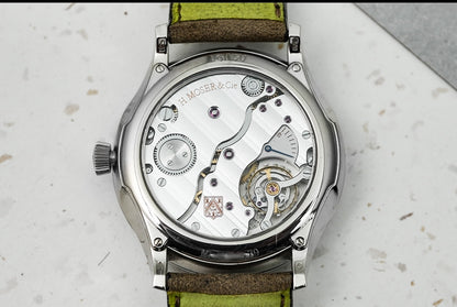 H Moser & Cie Venturer Small Seconds Green 43mm in Solid 18K White Gold 50 Pieces Limited Edition 2327-0209