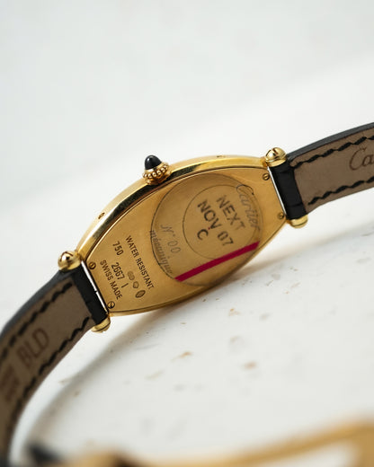 Cartier Tonneau Prive Paris CPCP In 18K Solid Yellow Gold 2667