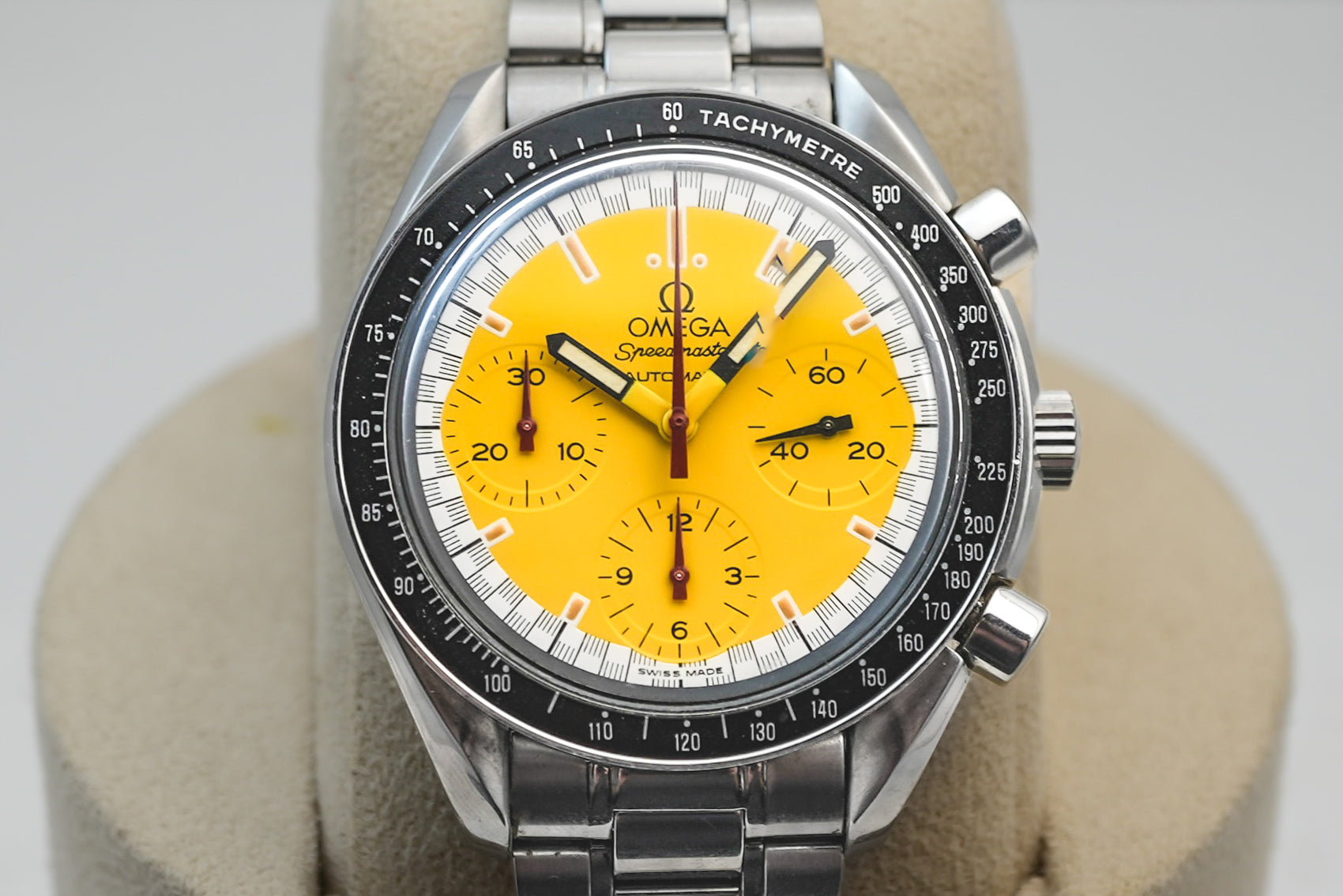 Omega Speedmaster Reduced Michael Schumacher Yellow 38mm Automatic 3510.12