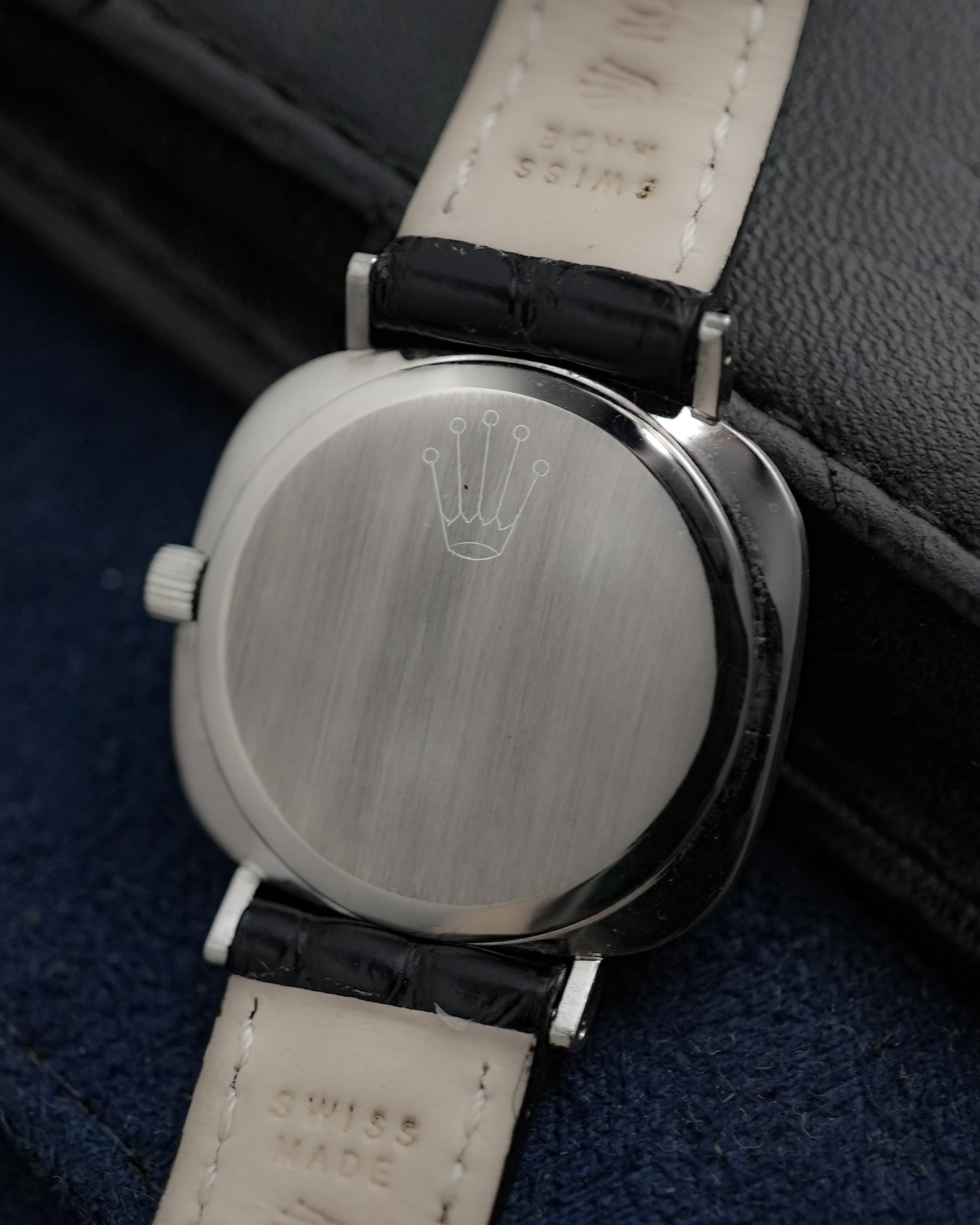Rolex Cellini Manual Winding Custom Diamonds in 18K Solid White Gold 3652