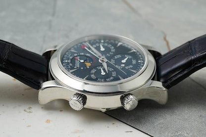 Jaeger LeCoultre Master Compressor Grande Memovox Perpetual Calender Moonphase Alarm Limited Edition 250 Pieces 41mm Platinium 146.6.95