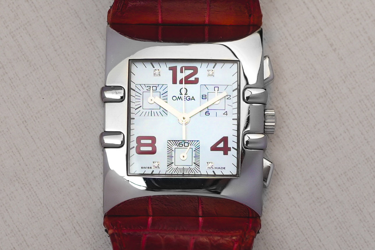Omega Constellation Quadra MOP Mother of Pearl Diamond Index 1841.73.31