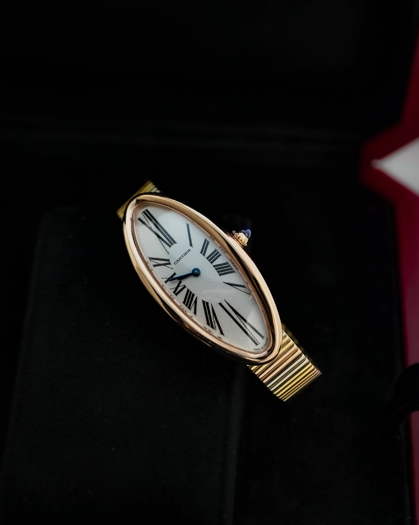 Cartier Baignore Allongee France Manual Winding in 18K Solid Rose Gold 2515