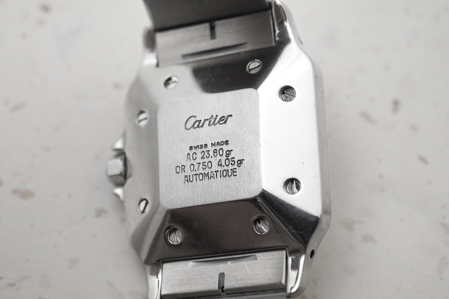 Cartier Santos Carree Two Tone Yellow Gold Automatic 2961