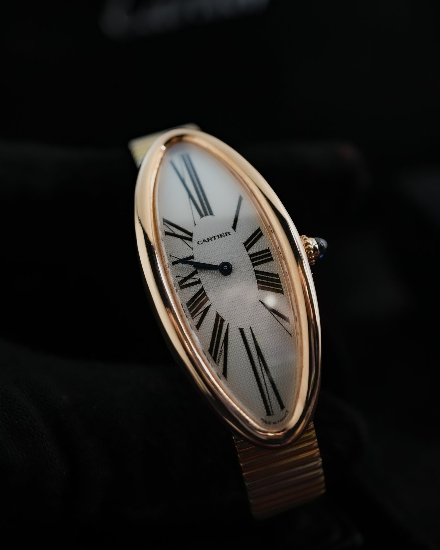 Cartier Baignore Allongee France Manual Winding in 18K Solid Rose Gold 2515