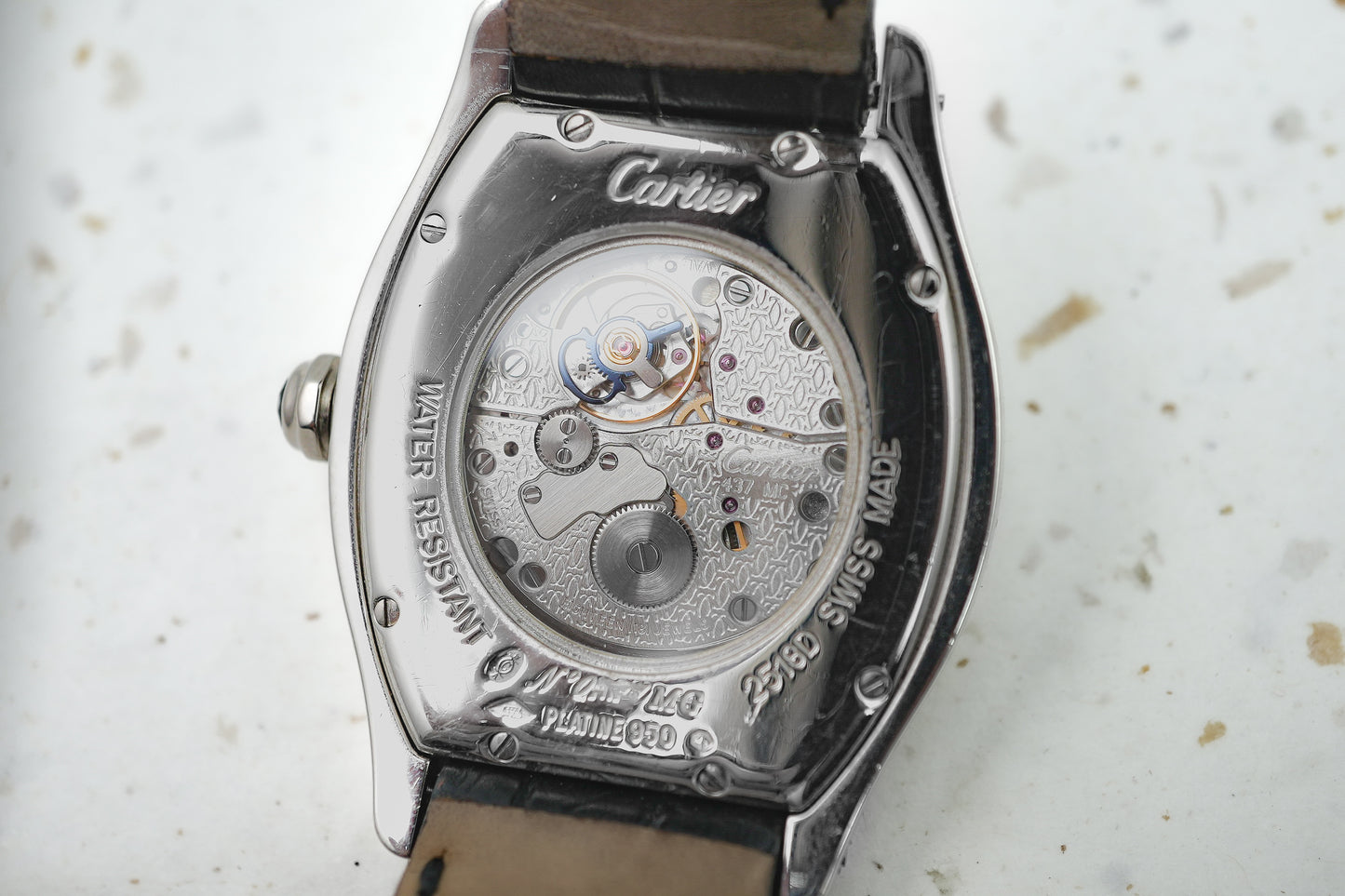 Cartier Tortue CPCP Prive Paris Collection in Platinium 2618D W1546151