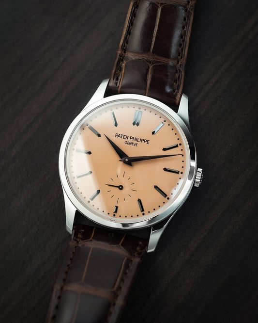 Patek Philippe Calatrava Platinium Salmon 38mm Manual Winding 6196P 6196 6196P-001