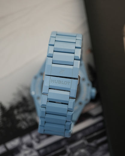 Hublot Big Bang Tiffany Integrated Sky Blue Skeleton 40mm 456.ex.5120.ex