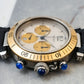 Cartier Pasha De Chronograph Two Tone 18K Solid Yellow Gold Bezel Quartz 38mm 1050 1032
