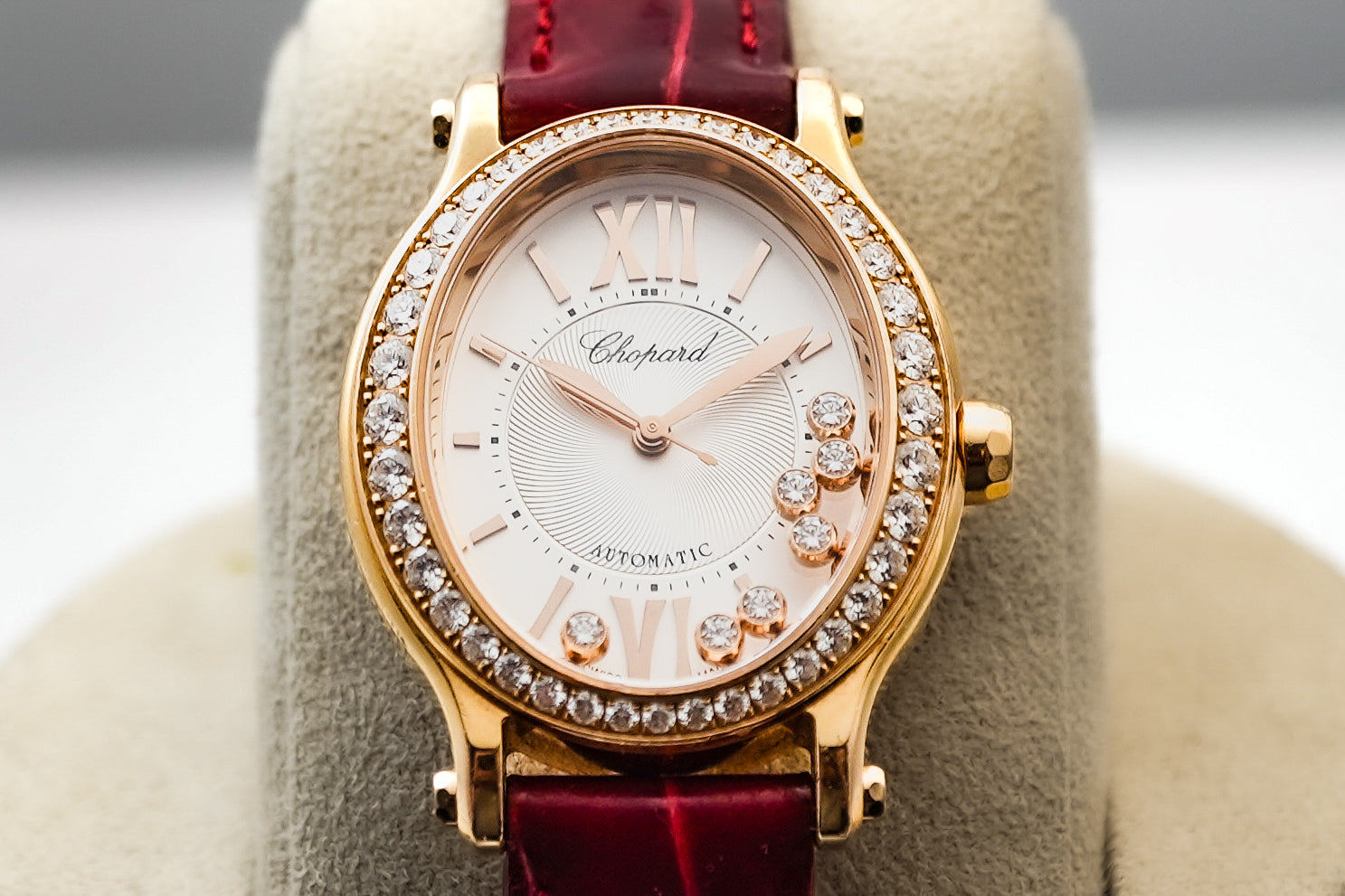 Chopard Happy Sport Oval Factory Diamonds Oval in 18k Solid Rose Gold 275362 275362-5002