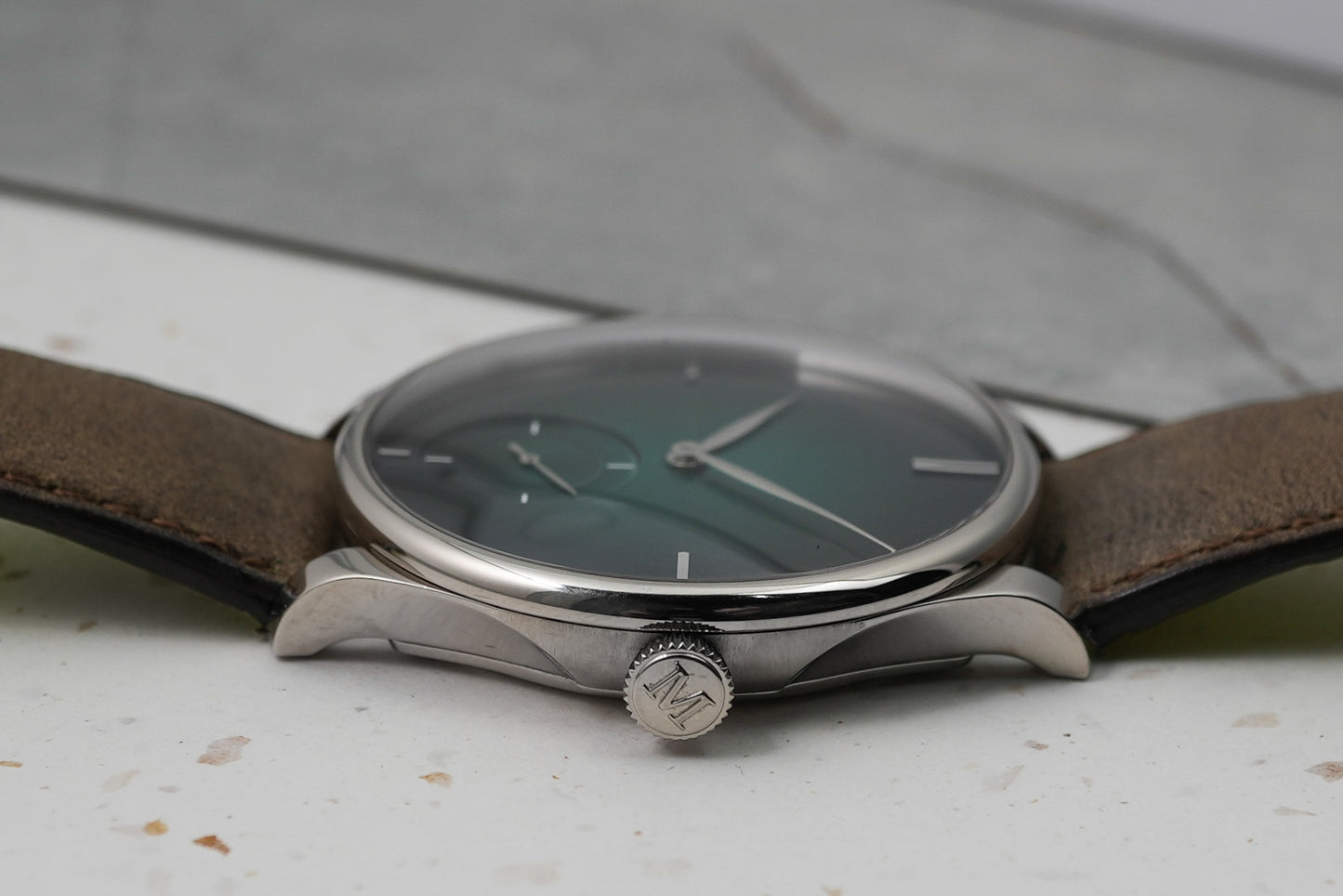 H Moser & Cie Venturer Small Seconds Green 43mm in Solid 18K White Gold 50 Pieces Limited Edition 2327-0209